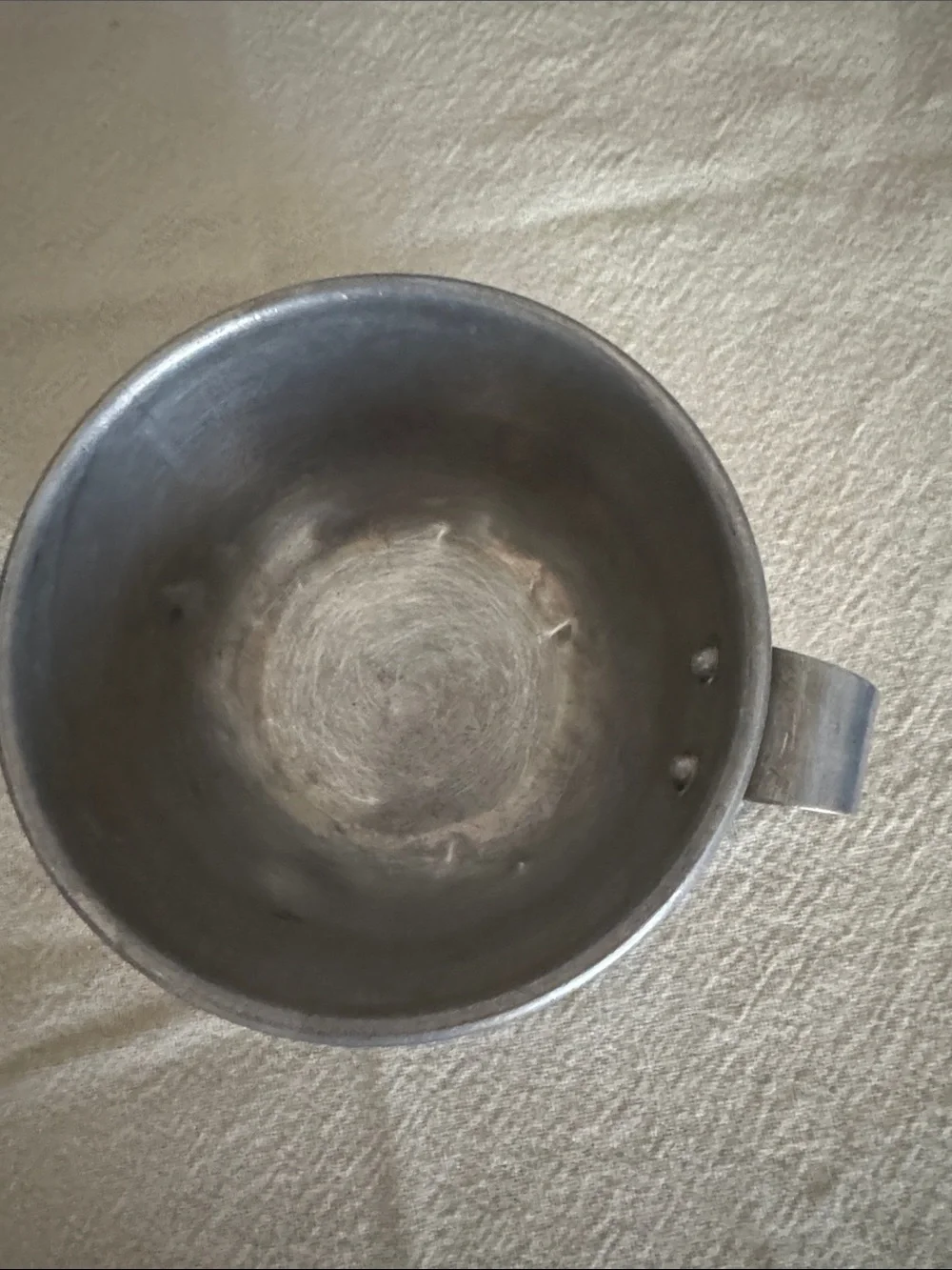 Vintage Metal Drinking Cup - Silver